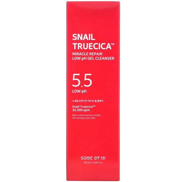 Some By Mi, Snail Truecica, Miracle Repair Low ph Gel Cleanser, 3.38 fl oz (100 ml) - The Supplement Shop