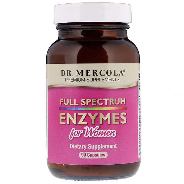 Dr. Mercola, Full Spectrum Enzymes For Women, 90 Capsules - The Supplement Shop