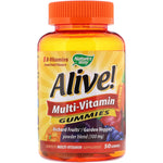 Nature's Way, Alive! Multi-Vitamin Gummies, Great Fruit Flavors, 50 Gummies - The Supplement Shop