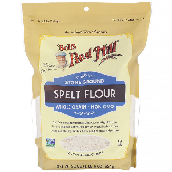 Bob's Red Mill, Spelt Flour, Whole Grain, 22 oz (624 g) - The Supplement Shop
