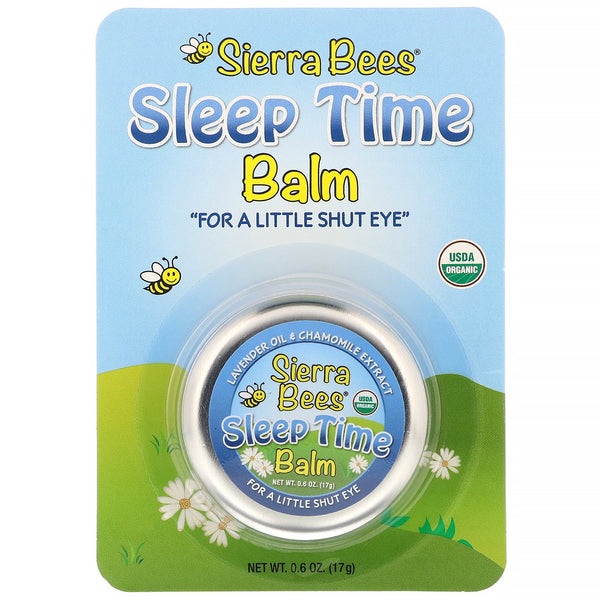 Sierra Bees, Sleep Time Balm, Lavender & Chamomile, 0.6 oz (17 g) - The Supplement Shop