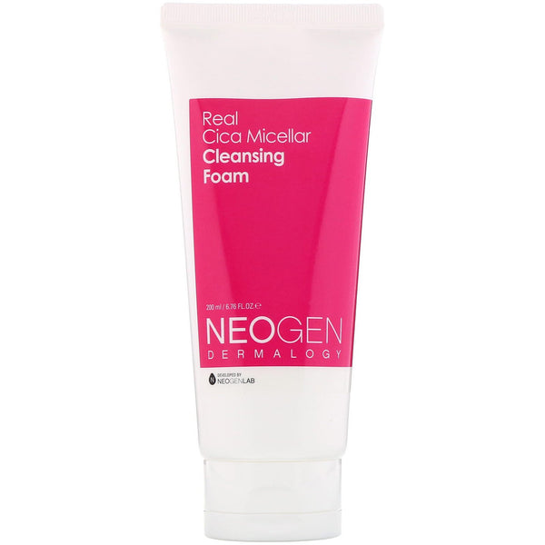 Neogen, Real Cica Micellar Cleansing Foam, 6.76 fl oz (200 ml) - The Supplement Shop