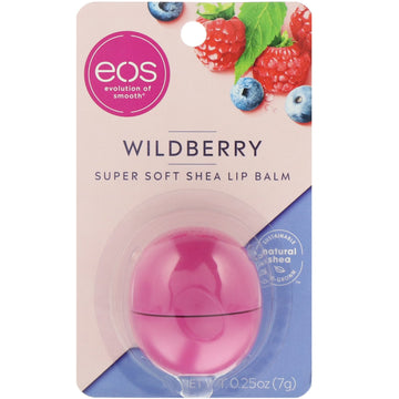 EOS, Super Soft Shea Lip Balm, Wildberry, 0.25 oz (7 g)