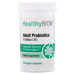 HealthyBiom, Adult Probiotics, 15 Billion CFU, 90 Veggie Capsules - The Supplement Shop