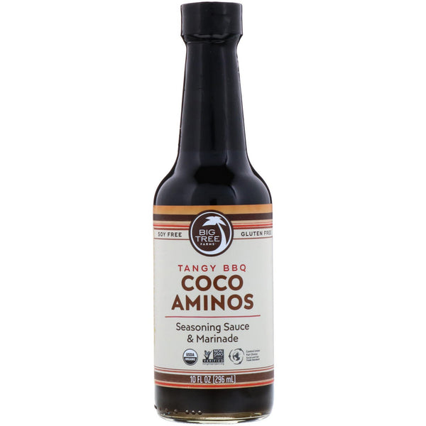 Big Tree Farms, Organic Coco Aminos, Seasoning Sauce & Marinade, Tangy BBQ, 10 fl oz (296 ml) - The Supplement Shop