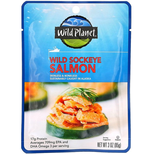 Wild Planet, Wild Sockeye Salmon, 3 oz (85 g) - The Supplement Shop