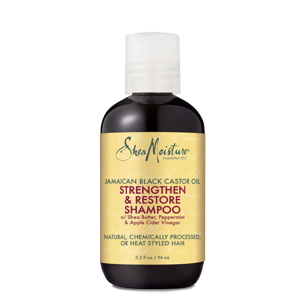 SheaMoisture, Jamaican Black Castor Oil, Strengthen & Restore Shampoo, 3.2 fl oz (94 ml) - The Supplement Shop