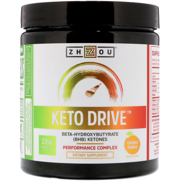 Zhou Nutrition, Keto Drive, Orange Mango, 8.29 oz (235 g)