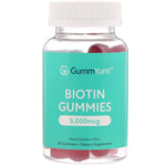 GummYum!, Biotin Gummies, Natural Strawberry Flavor, 2,500 mcg, 60 Gummies - The Supplement Shop