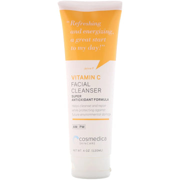 Cosmedica Skincare, Vitamin C Facial Cleanser, Super Antioxidant Formula, 4 oz (120 ml)