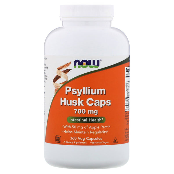 Now Foods, Psyllium Husk Caps, 700 mg , 360 Veg Capsules - The Supplement Shop