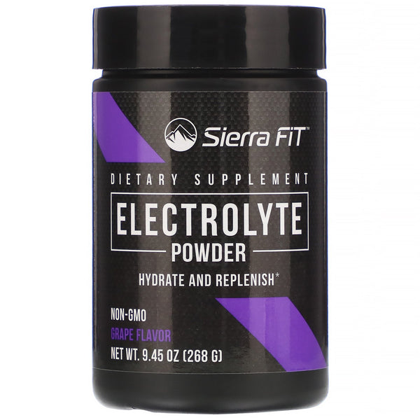 Sierra Fit, Electrolyte Powder, 0 Calories, Grape, 9.45 oz (268 g)
