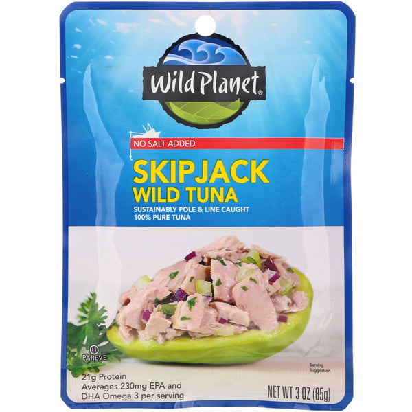 Wild Planet, Skipjack Wild Tuna, 3 oz (85 g) - The Supplement Shop