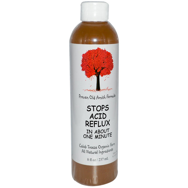Caleb Treeze Organic Farm, Stops Acid Reflux, 8 fl oz (237 ml) - The Supplement Shop