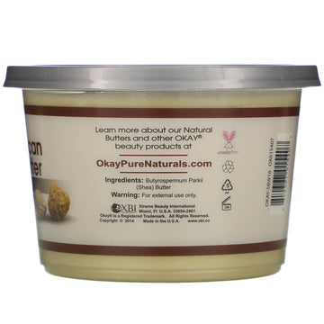 Okay Pure Naturals, African Shea Butter, White  Smooth, 13 oz (368 g)