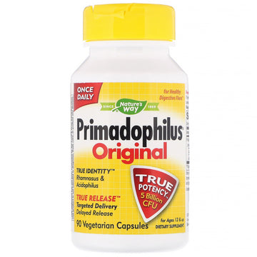 Nature's Way, Primadophilus, Original, Ages 12 & Up, 5 Billion CFU, 90 Vegetarian Capsules