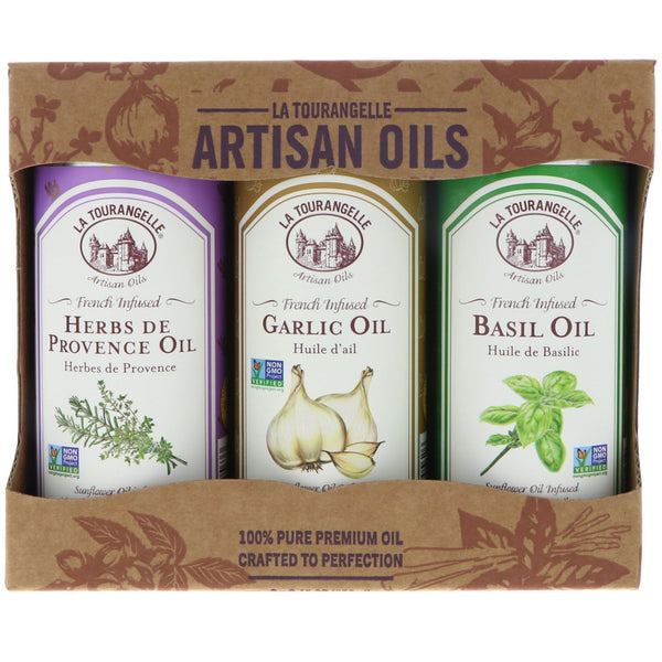 La Tourangelle, French Infused Trio Artisan Oils, 8.45 fl oz (250 ml) Each