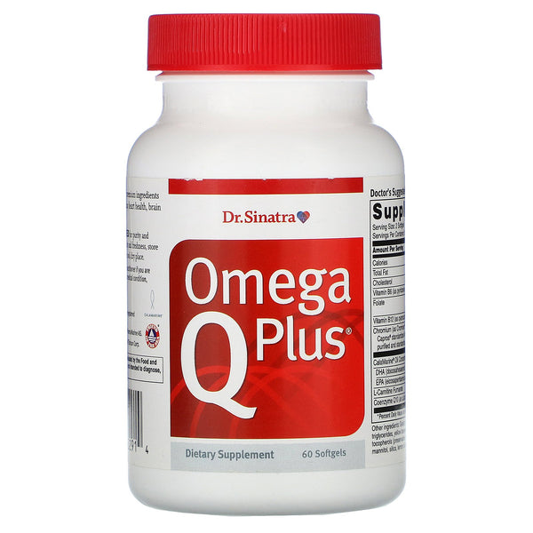 Dr. Sinatra, Omega Q Plus, 60 Softgels - The Supplement Shop