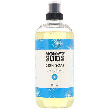 Molly's Suds, Dish Soap, Unscented, 16 fl oz
