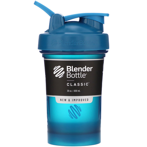 Blender Bottle, Classic With Loop, Ocean Blue, 20 oz - The Supplement Shop