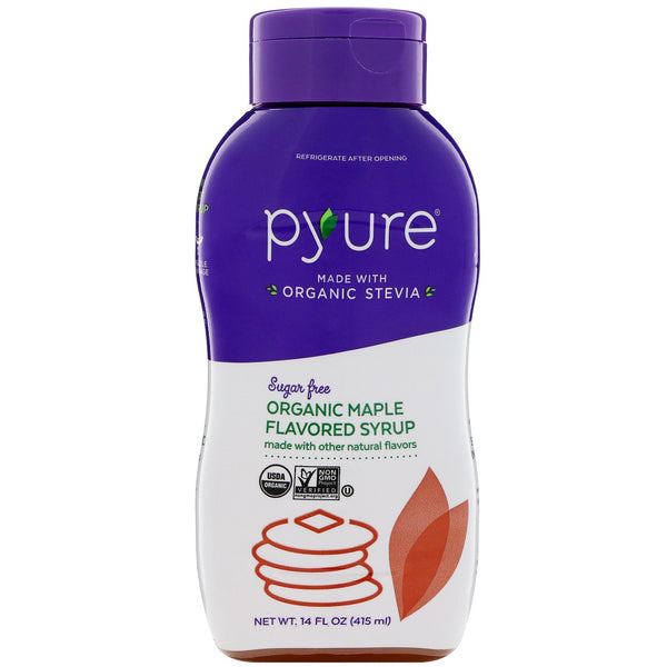 Pyure, Organic Sugar-Free Maple Flavored Syrup, 14 fl oz (415 ml) - The Supplement Shop