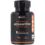 Sports Research, Astaxanthin Made With Coconut Oil, Triple Strength, 12 mg, 60 Softgels - The Supplement Shop