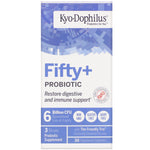 Kyolic, Kyo-Dophilus, Fifty + Probiotic, 6 Billion CFU, 30 Vegetarian Capsules - The Supplement Shop