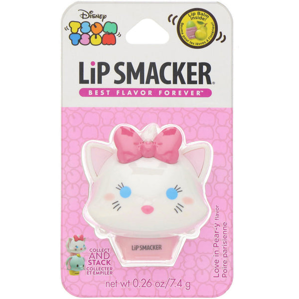 Lip Smacker, Disney Tsum Tsum Lip Balm, Marie, Love in Pear-y, 0.26 oz (7.4 g) - The Supplement Shop