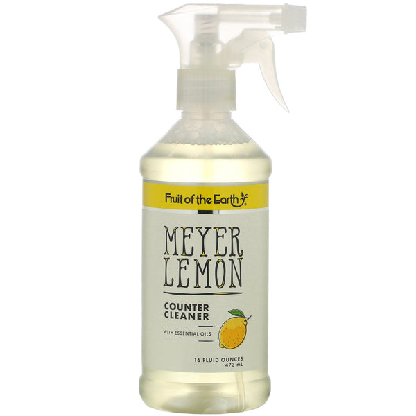 Fruit of the Earth, Meyer Lemon Counter Cleaner, 16 fl oz (473 ml) - The Supplement Shop