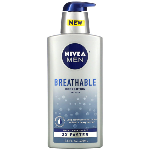 Nivea, Men, Breathable Body Lotion, 13.5 fl oz (400 ml) - The Supplement Shop