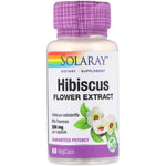Solaray, Hibiscus Flower Extract, 250 mg, 60 Vegcaps - The Supplement Shop