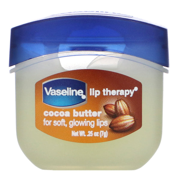 Vaseline, Lip Therapy, Cocoa Butter, 0.25 oz (7 g) - The Supplement Shop