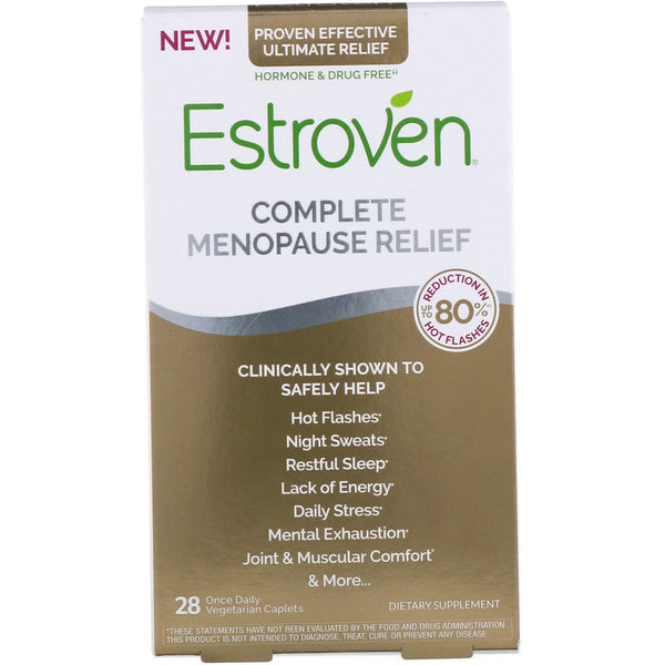 Estroven, Complete Menopause Relief, 28 Vegetarian Caplets - The Supplement Shop