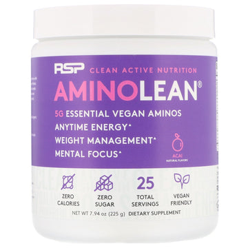 RSP Nutrition, AminoLean, Essential Vegan Aminos, Acai, 7.94 oz (225 g)