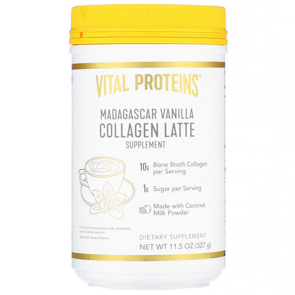Vital Proteins, Collagen Latte, Madagascar Vanilla, 11.5 oz (327 g) - The Supplement Shop