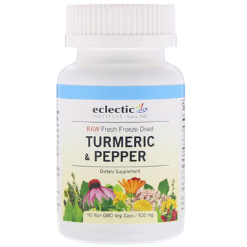 Eclectic Institute, Turmeric & Pepper, 430 mg, 90 Non-GMO Veg Caps