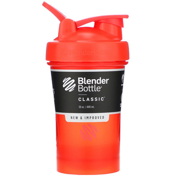 Blender Bottle, Classic With Loop, Red, 20 oz