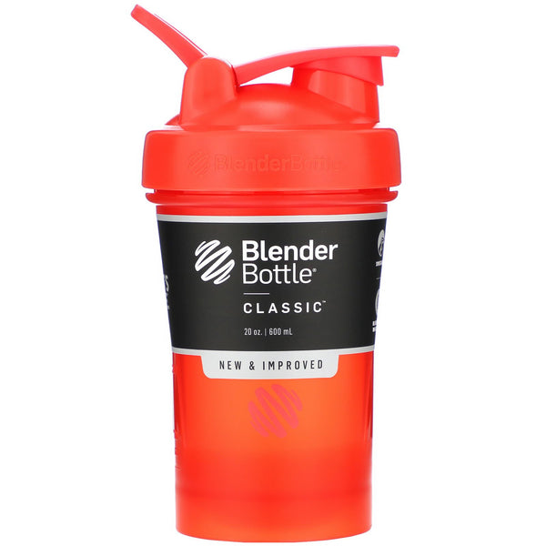 Blender Bottle, Classic With Loop, Red, 20 oz - The Supplement Shop