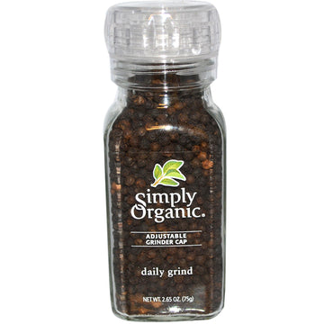Simply Organic, Daily Grind, Black Peppercorn, 2.65 oz (75 g)