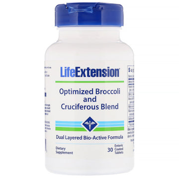 Life Extension, Optimized Broccoli and Cruciferous Blend, 30 Enteric Coated Tablets