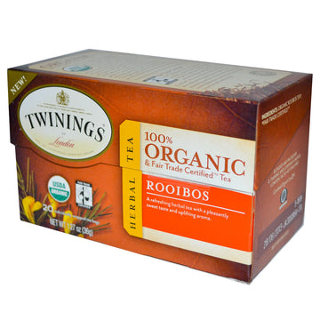 Twinings, Organic Herbal Tea, Rooibos, 20 Tea Bags, 1.27 oz (36 g)