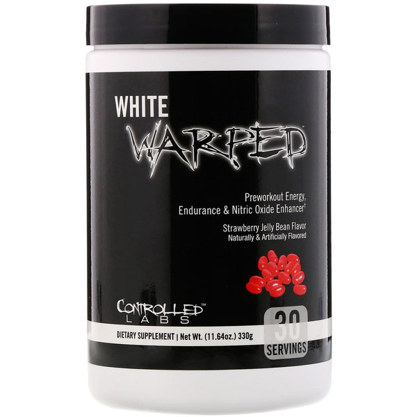 Controlled Labs, White Warped, Preworkout, Strawberry Jelly Bean, 11.64 oz (330 g) - The Supplement Shop