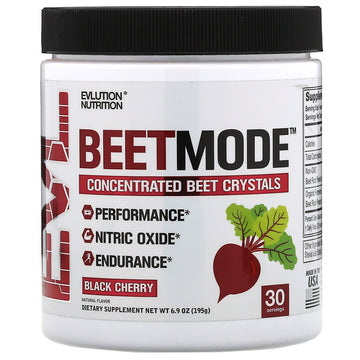 EVLution Nutrition, BeetMode, Concentrated Beet Crystal, Black Cherry, 6.9 oz (195 g)