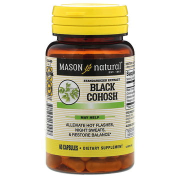Mason Natural, Black Cohosh, Standardized Extract, 60 Capsules
