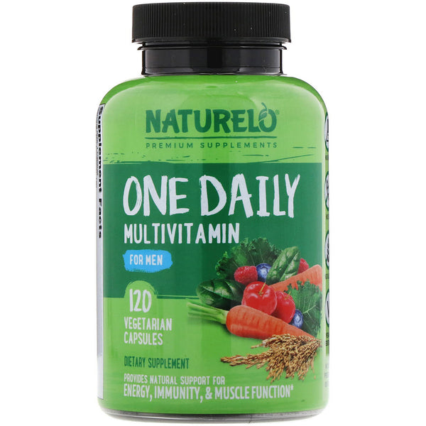 NATURELO, One Daily Multivitamin for Men, 120 Vegetarian Capsules - The Supplement Shop