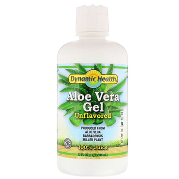 Dynamic Health  Laboratories, Aloe Vera Gel, 100% Juice, Unflavored, 32 fl oz (946 ml)