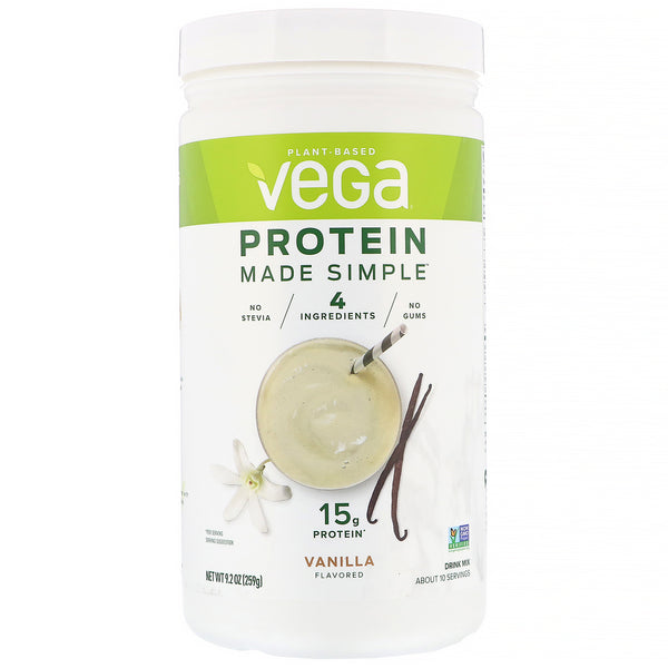 Vega, Protein Made Simple, Vanilla, 9.2 oz (259 g)