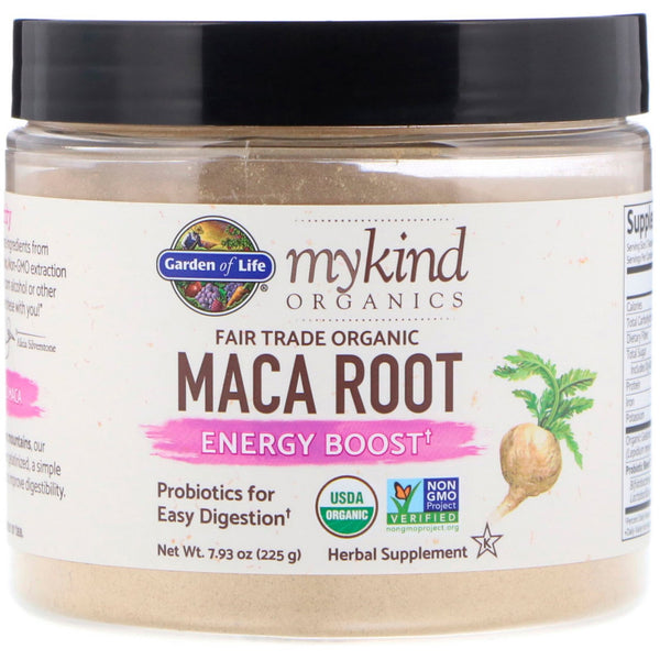 Garden of Life, MyKind Organics, Fair Trade Organic Maca Root, Energy Boost, 7.93 oz (225 g) - The Supplement Shop