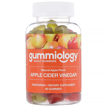 Gummiology, Adult Apple Cider Vinegar Gummies, Natural Apple Flavor, 90 Vegetarian Gummies