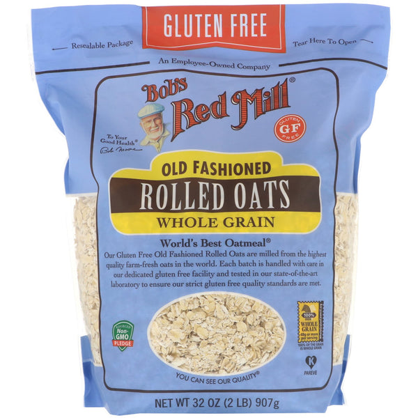 Bob's Red Mill, Old Fashioned Rolled Oats, Whole Grain, Gluten Free, 32 oz (907 g) - The Supplement Shop